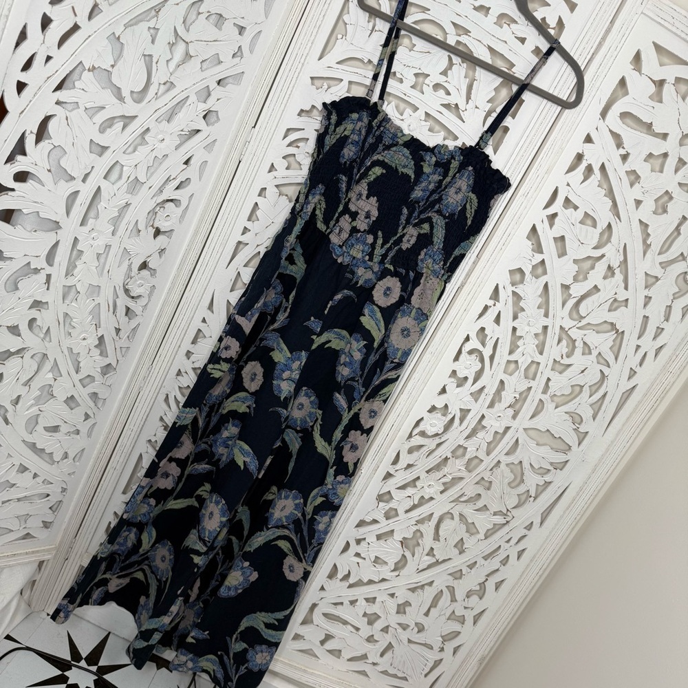 Anthropologie Pilcro Blue Floral Wide Leg Jumper NWT - Picture 3 of 12